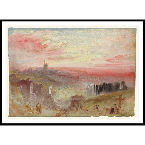 A View of Metz from the North 1839, A New Print Of a J. M. W Turner Painting