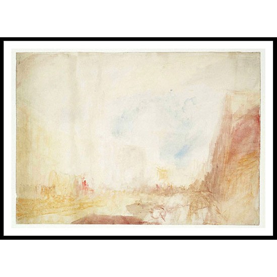 All Saints' Church and the High Street Oxford 1837 40, A New Print Of a J. M. W Turner Painting