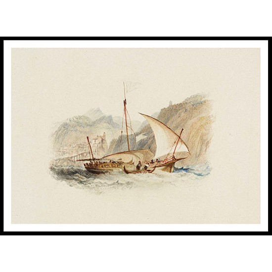 Amalfi for Rogers's 'Italy' 1826 27, A New Print Of a J. M. W Turner Painting