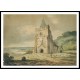 An Old Church, A New Print Of a J. M. W Turner Painting