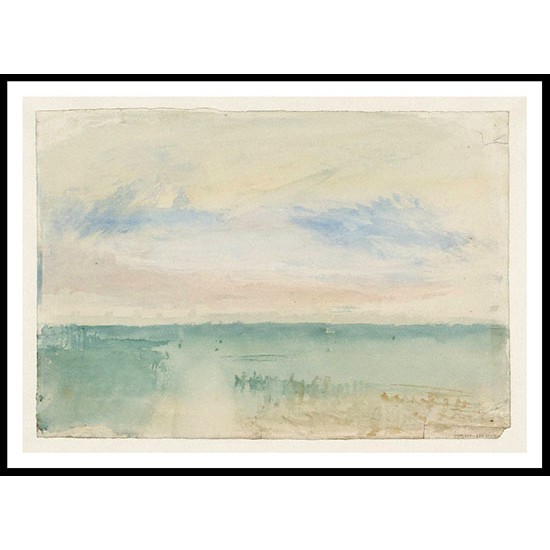 An Open Expanse of Water on the Lagoon near Venice 1840, A New Print Of a J. M. W Turner Painting