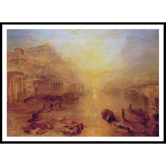 Ancient Italy – Ovid banished from Rome 1838, A New Print Of a J. M. W Turner Painting