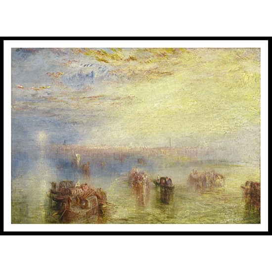 Approach to Venice 1844, A New Print Of a J. M. W Turner Painting