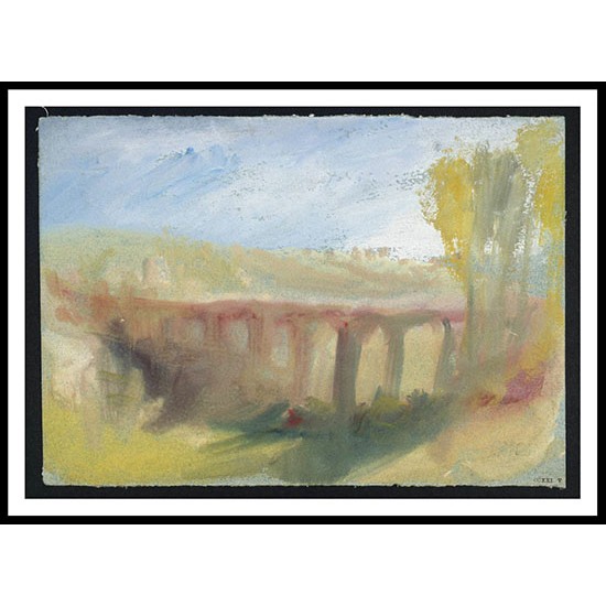 Aqueduct at Jouay 1826, A New Print Of a J. M. W Turner Painting