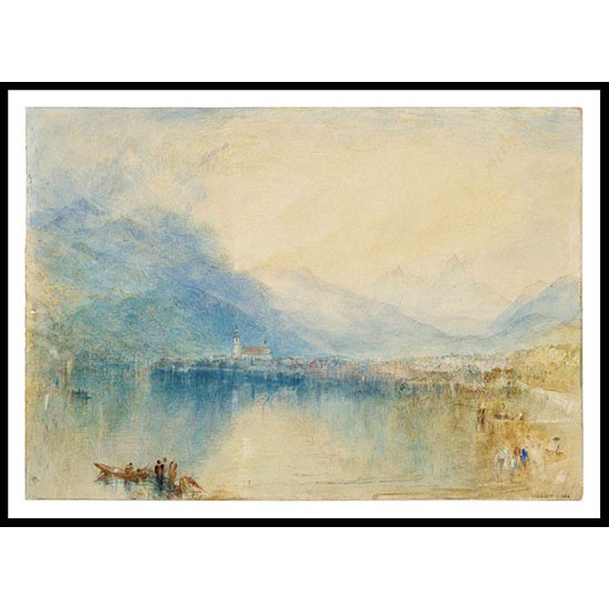 Arth on the Lake of Zug Early Morning 1842 43, A New Print Of a J. M. W Turner Painting