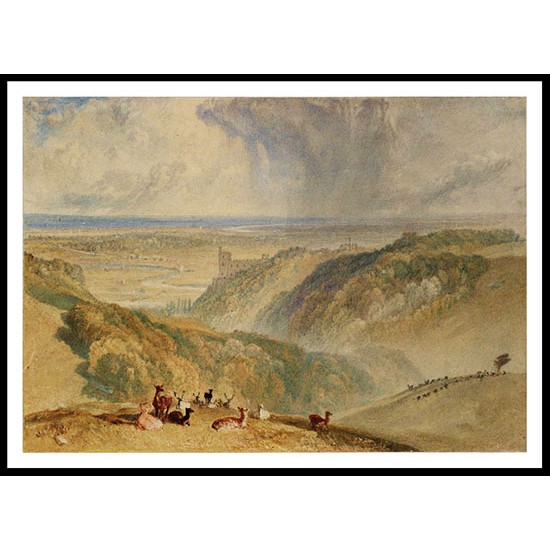 Arundel Castle on the River Arun 1824, A New Print Of a J. M. W Turner Painting