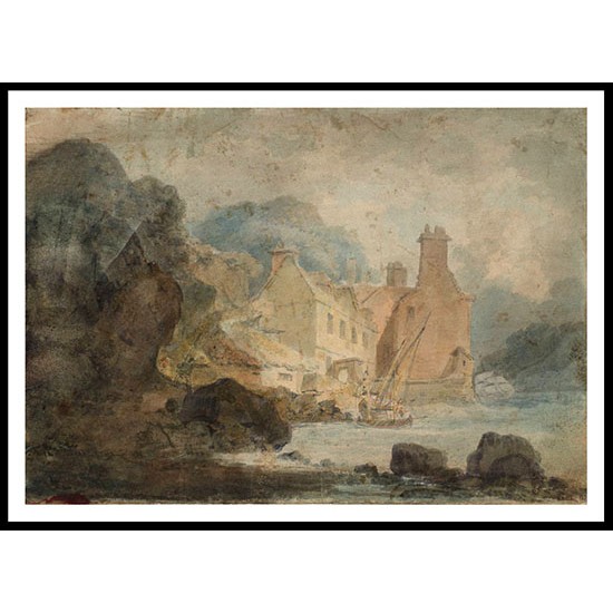 Back View of the Hot Wells Bristol 1792 93, A New Print Of a J. M. W Turner Painting