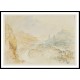 Baden from the North 1844, A New Print Of a J. M. W Turner Painting