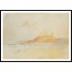 Bamburgh Castle Northumberland 1837, A New Print Of a J. M. W Turner Painting