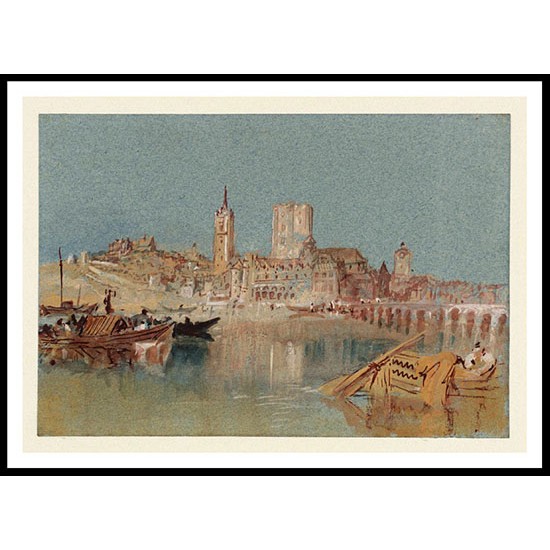 Beaugency from the South 1826 30, A New Print Of a J. M. W Turner Painting