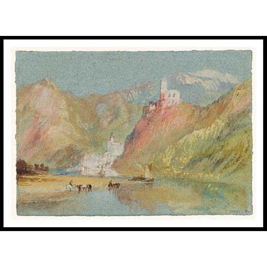 Beilstein and Burg Metternich 1839, A New Print Of a J. M. W Turner Painting