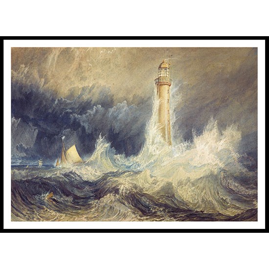 Bell Rock Lighthouse 1819, A New Print Of a J. M. W Turner Painting