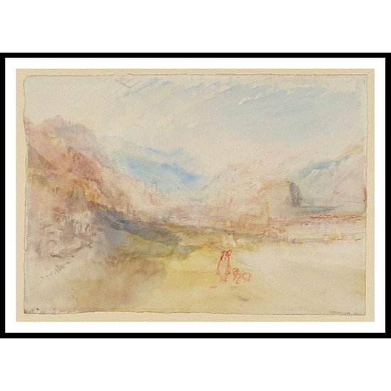 Bellinzona 1830, A New Print Of a J. M. W Turner Painting