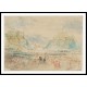 Bellinzona A Procession Seen from the North 1842, A New Print Of a J. M. W Turner Painting