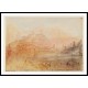 Bellinzona from the South East 1843, A New Print Of a J. M. W Turner Painting