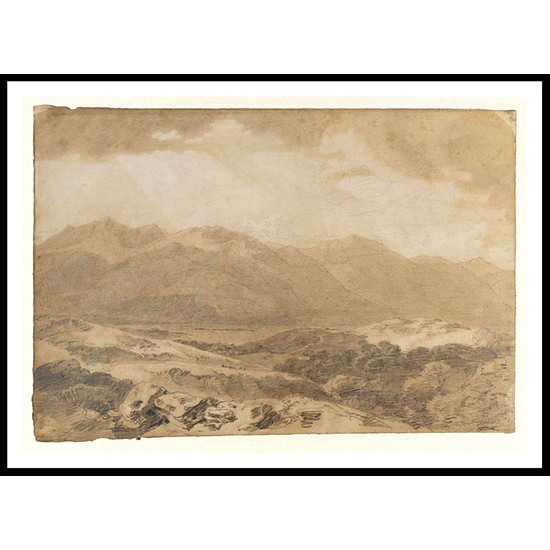 Ben Cruachan and Loch Awe from above Cladich 1801, A New Print Of a J. M. W Turner Painting