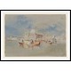 Boats in Front of the Dogana and Santa Maria della Salute 1840, A New Print Of a J. M. W Turner Painting