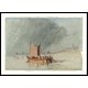 Boats on the Loire Possibly near Ingrandes 1826 28, A New Print Of a J. M. W Turner Painting