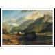 Bonneville Savoy with Mont Blanc 1803, A New Print Of a J. M. W Turner Painting