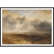 Breakers on a Flat Beach 1835 40, A New Print Of a J. M. W Turner Painting