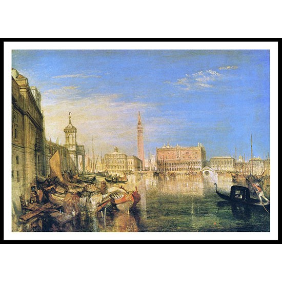 Bridge of Sighs Ducal Palace and Custom House Venice 1833, A New Print Of a J. M. W Turner Painting