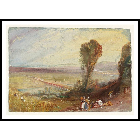 Bridges of St Cloud and Sevres 1833, A New Print Of a J. M. W Turner Painting