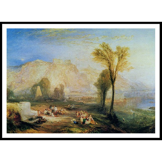 Bright Stone of Honour and Tomb of Marceau from Byron's Childe Harold 1835, A New Print Of a J. M. W Turner Painting