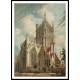 Bristol Cathedral from College Green 1791, A New Print Of a J. M. W Turner Painting