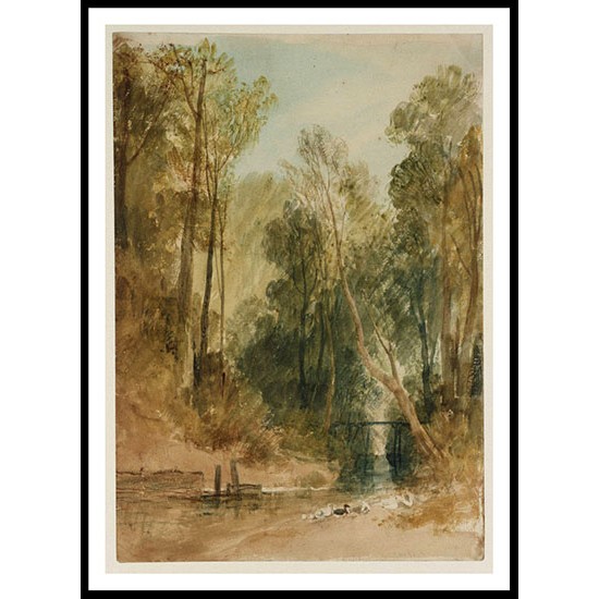 Brook and Trees 1806 7, A New Print Of a J. M. W Turner Painting