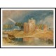 Brougham Castle near the Junction of the Rivers Eamont and Lowther 1824, A New Print Of a J. M. W Turner Painting