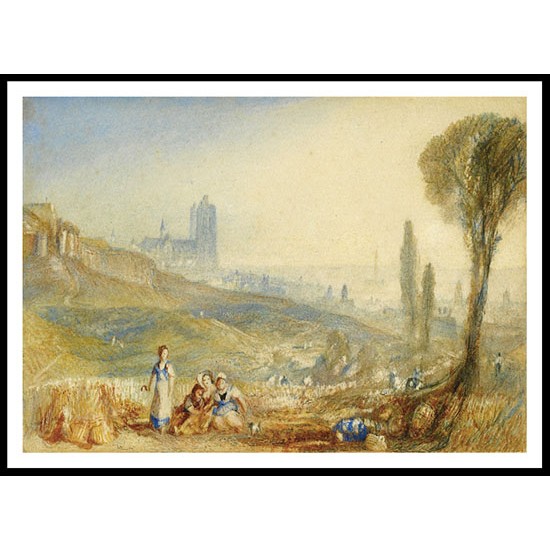 Brussels A Distant View, A New Print Of a J. M. W Turner Painting