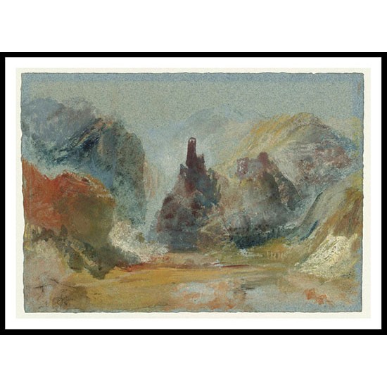 Burg Bischofstein 1839, A New Print Of a J. M. W Turner Painting