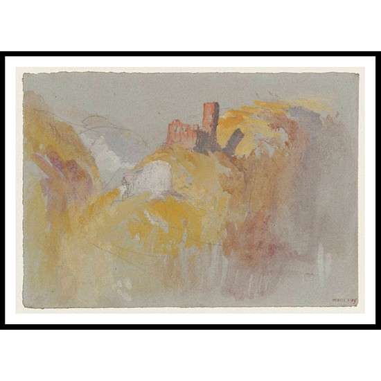 Burg Bischofstein 1840, A New Print Of a J. M. W Turner Painting