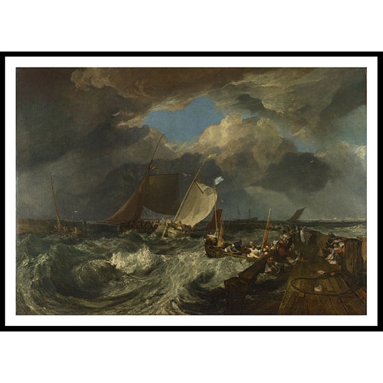 Calais Pier 1803, A New Print Of a J. M. W Turner Painting