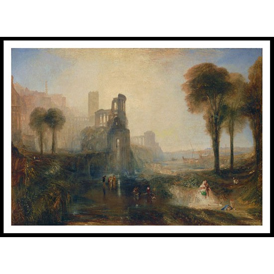 Caligula’s Palace and Bridge, A New Print Of a J. M. W Turner Painting