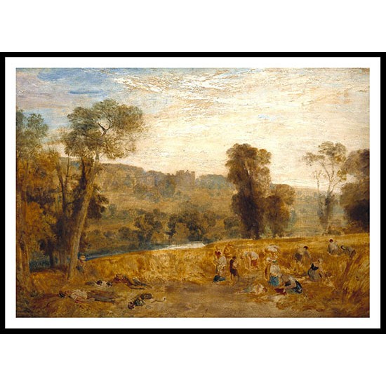 Cassiobury Park Reaping 1807, A New Print Of a J. M. W Turner Painting