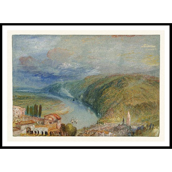 Caudebec en Caux 1832, A New Print Of a J. M. W Turner Painting