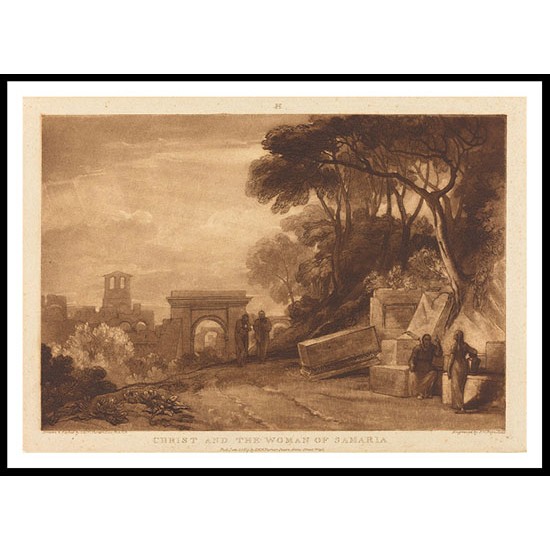 Christ and the Woman of Samaria 1819, A New Print Of a J. M. W Turner Painting