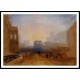 Claudian Harbour Scene Study for 'Dido Directing the Equipment of the Fleet' 1827 28, A New Print Of a J. M. W Turner Painting