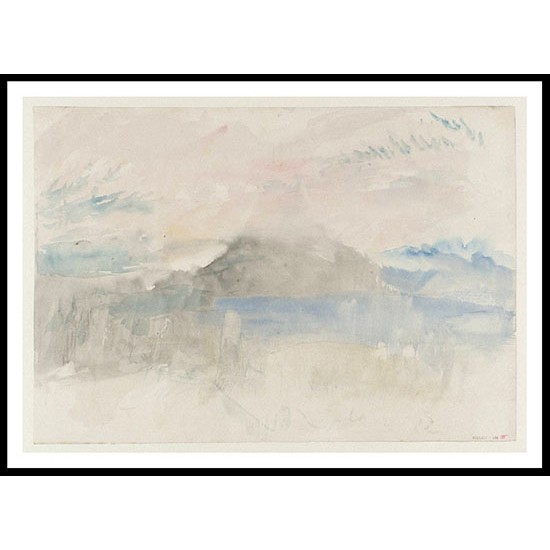 Cloudy Sunrise behind the Rigi 1844, A New Print Of a J. M. W Turner Painting