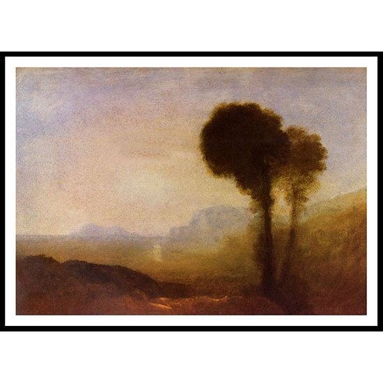 Coast Scene near Naples 1828, A New Print Of a J. M. W Turner Painting