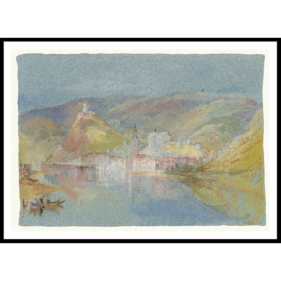 Cochem from the North 1839, A New Print Of a J. M. W Turner Painting