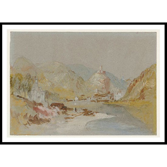 Cochem from the South 1840, A New Print Of a J. M. W Turner Painting