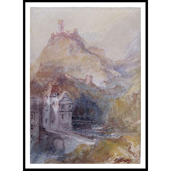 Cochem on the Mosel 1893, A New Print Of a J. M. W Turner Painting