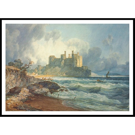 Conway Castle North Wales, A New Print Of a J. M. W Turner Painting