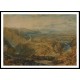 Crook of Lune Looking towards Hornby Castle 1816 18, A New Print Of a J. M. W Turner Painting