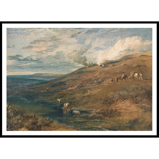 Dartmoor The Source of the Tamar and the Torridge 1813, A New Print Of a J. M. W Turner Painting