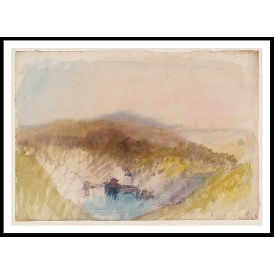 Dartmouth Devonshire 1828, A New Print Of a J. M. W Turner Painting