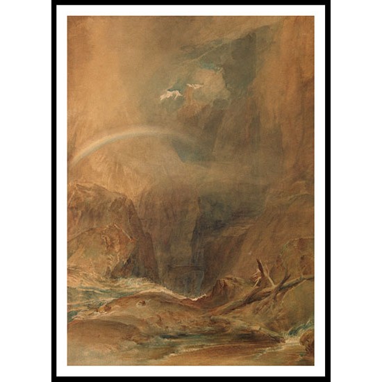 Devil's Bridge Saint Gotthard's Pass 1804, A New Print Of a J. M. W Turner Painting