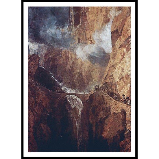 Devil's Bridge St Gotthard 1803 04, A New Print Of a J. M. W Turner Painting